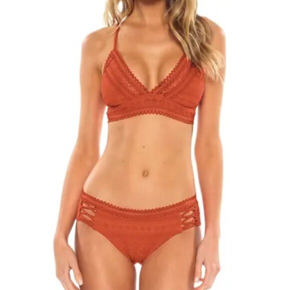 Becca Crochet Color Play Hipster Bikini Bottoms - Picture 3 of 6